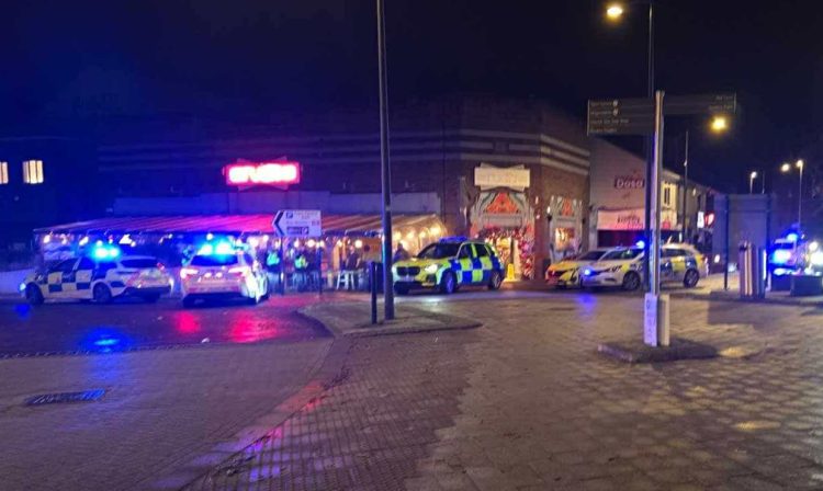 Police flood Swindon venue as huge disorder breaks out at boxing
