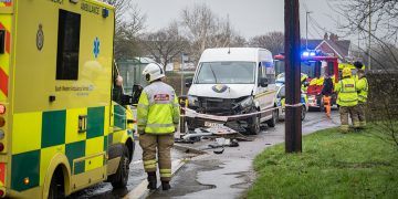 ‘Collision reduction’ firm van crashes into road signs in Chippenham