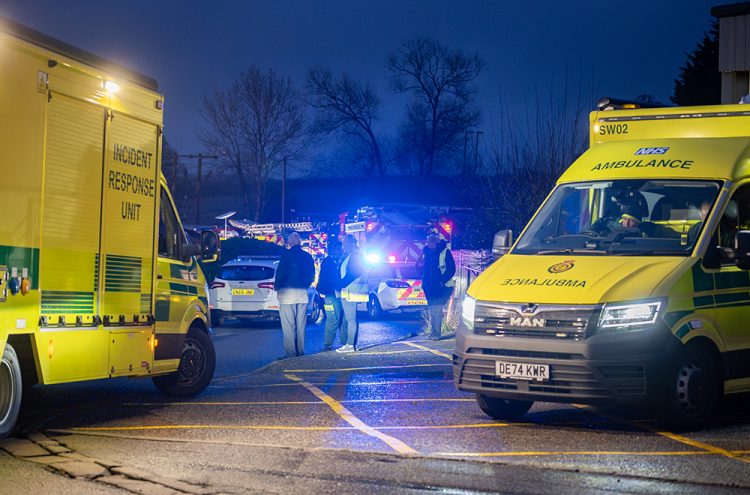 Huge emergency response to incident on Wiltshire industrial estate