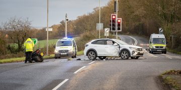 Major road in Wiltshire closed following serious motorbike crash