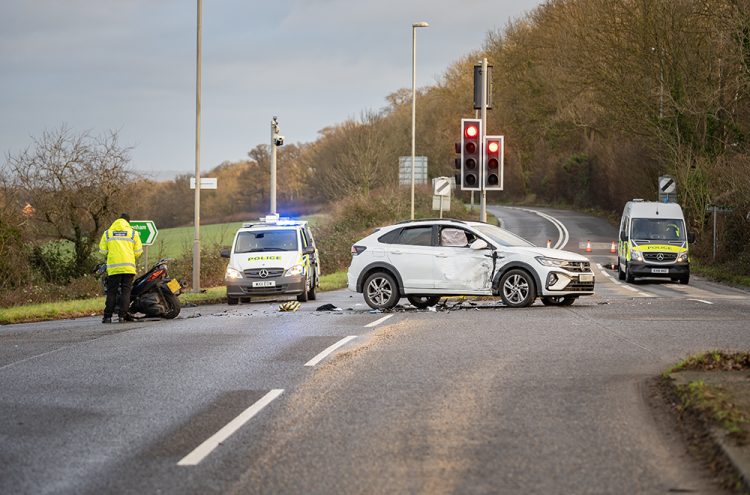 Major road in Wiltshire closed following serious motorbike crash