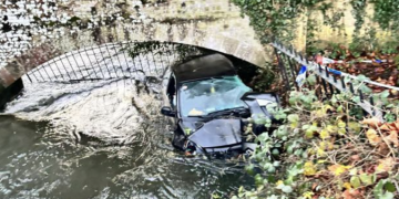 Drink driver arrested after car plunges into Wiltshire river