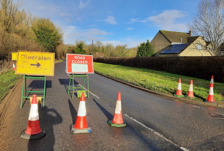 Police patrol Wiltshire village for lorry drivers ignoring road rule