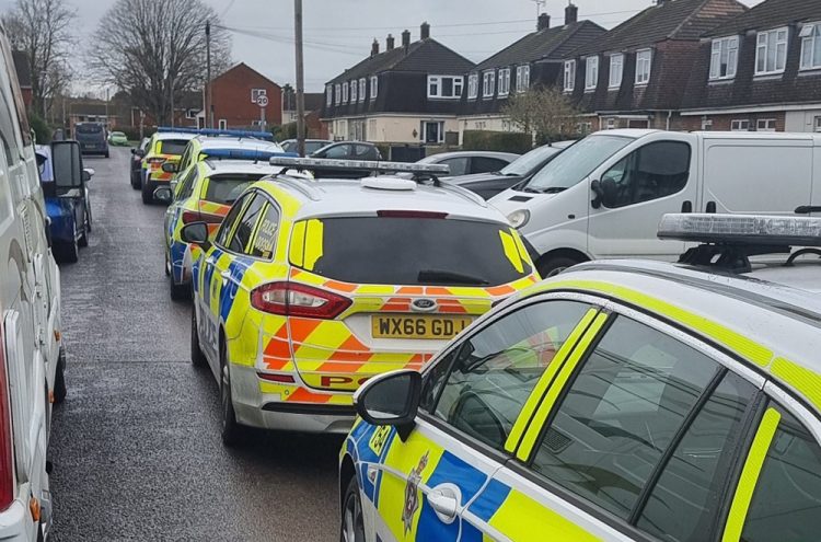 ‘Gangster Avenue’ filled with police during Wiltshire drug raids