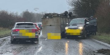 ‘Sheep killed’ as livestock trailer overturns on A350 in Wiltshire