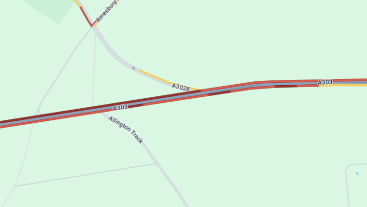 A303 in Wiltshire blocked as vehicles become stuck in heavy snow