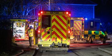 Fire rips through Devizes home as air ambulance attends scene
