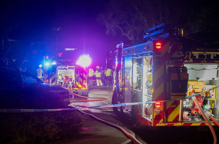 Fire rips through Devizes home as air ambulance attends scene