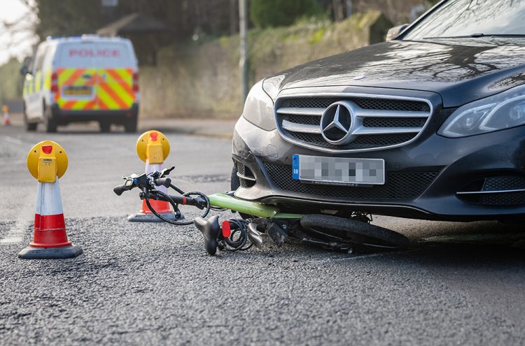 Woman rushed to hospital after bicycle crushed by car in Swindon