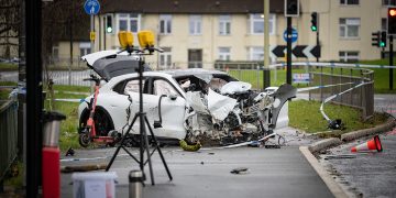 Man killed as electric Porsche ploughs into tree in Cheltenham