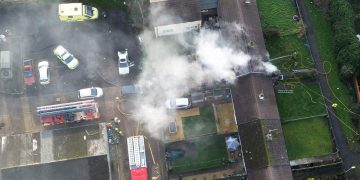Emergency services respond to huge house fire in Swindon