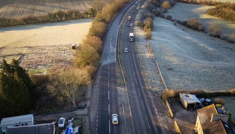 A350 closed in Chippenham after carriageway turns to ice