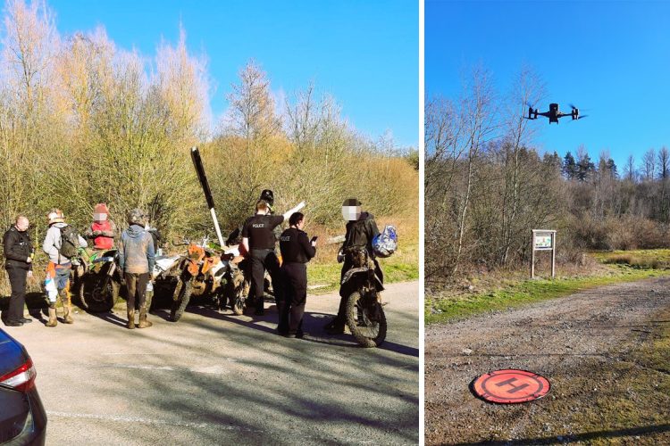 Bikers issued warning after rider falls off spooked horse in woods