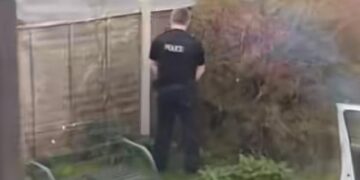 Police officer filmed ‘urinating in private garden’ as probe launched