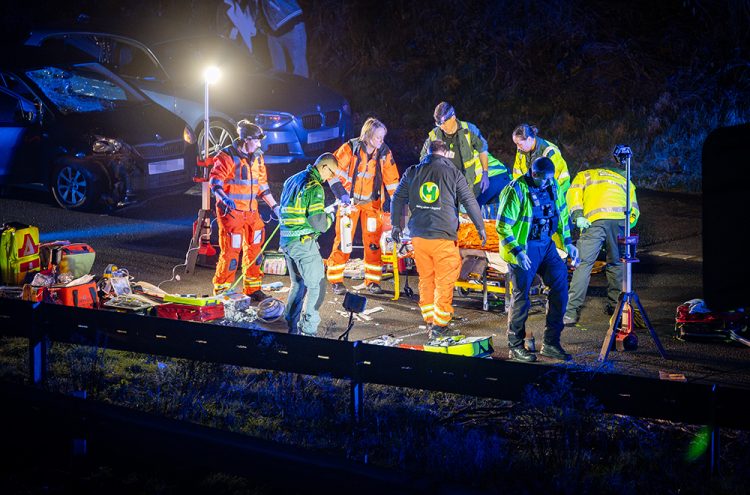 Abandoned car causes crash on M4 before driver run over nearby