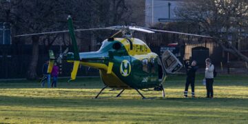 Air ambulance medics treat man in Swindon after ‘fall from ladder’