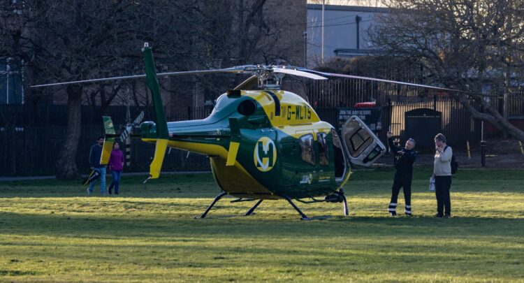 Air ambulance medics treat man in Swindon after ‘fall from ladder’