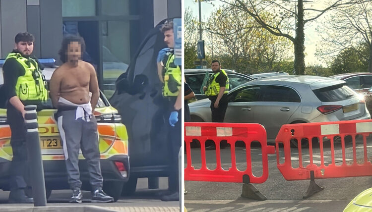 Two suspected drug dealers arrested after Swindon hospital crash