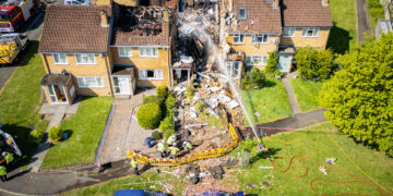 Four people injured after explosion demolishes house in Yate