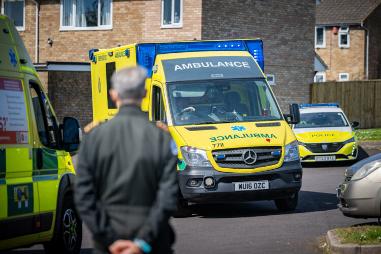 Man rushed to hospital after collapsing outside shop in Bassett