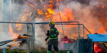 Update as historic Hangar 3 at Old Sarum Airfield destroyed by fire