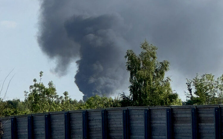 Fire crews respond as huge blaze breaks out in Wiltshire