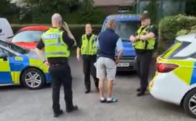 Paedophile hunter sting leads to arrest of man in Wiltshire village
