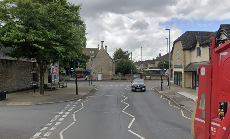 Google Street View of Newlands Road crossing in Corsham