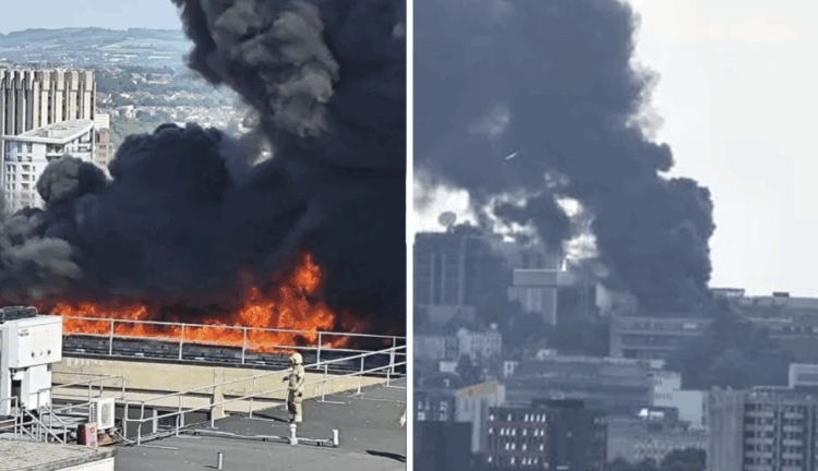 Bristol maternity hospital evacuated as huge fire breaks out