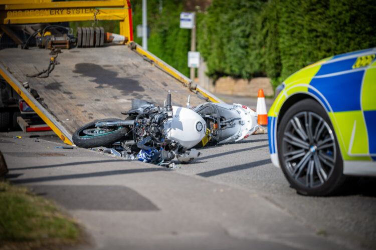 Biker and pillion passenger seriously injured in A361 collision