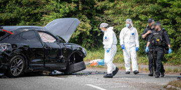 ‘Guns found’ after pursuit ends in crash on M4 junction in Wiltshire