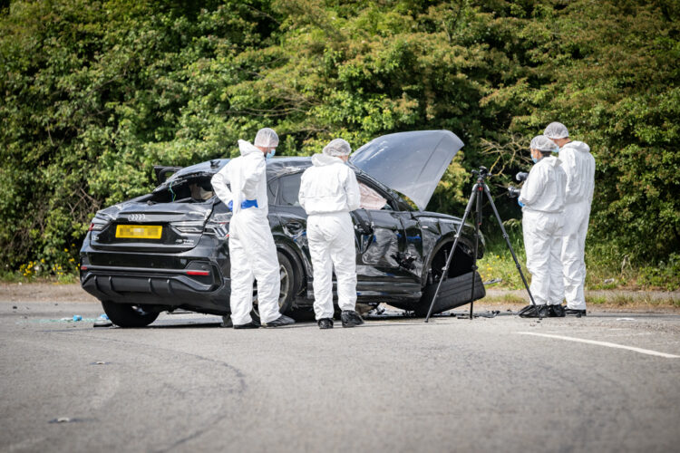 ‘Guns found’ after pursuit ends in crash on M4 junction in Wiltshire