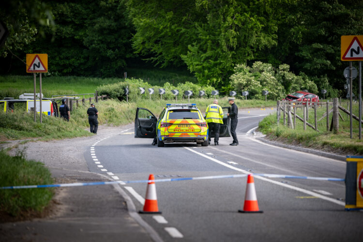 Biker killed as four motorcycles struck by car on Wiltshire route