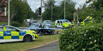 Woman, 80s, injured after crash wipes out lamppost in Trowbridge