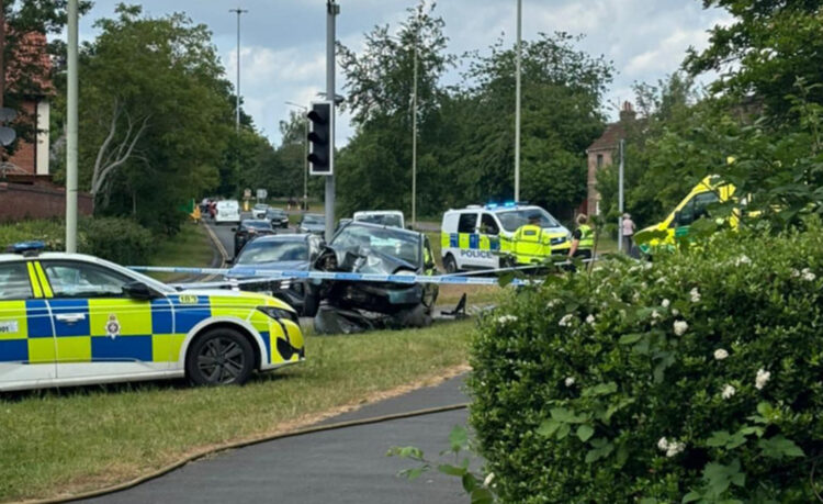 Woman, 80s, injured after crash wipes out lamppost in Trowbridge