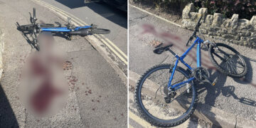 Pools of blood next to abandoned bicycle spark police probe