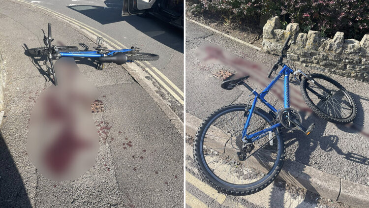 Pools of blood next to abandoned bicycle spark police probe