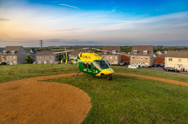 Air ambulance lands in Swindon after boy on bicycle hit by car