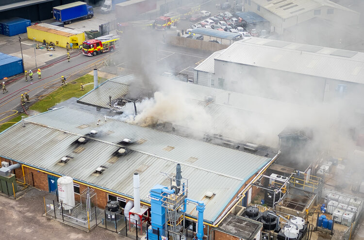 50 firefighters battle major blaze on Calne industrial estate