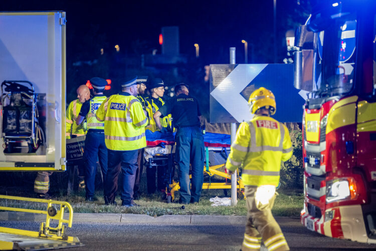 Driver Flips Car In Dramatic Crash On Chippenham Roundabout