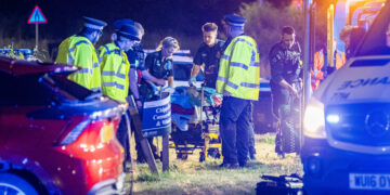 Driver flips car in dramatic crash on Chippenham roundabout