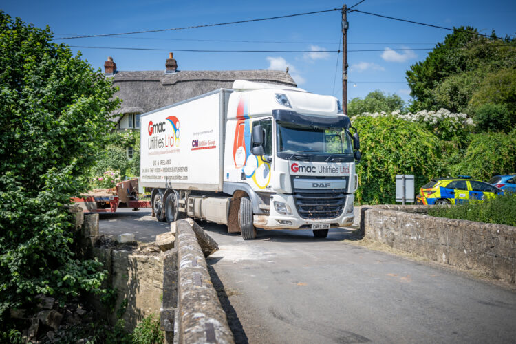Lorry crashes into bridge outside Queen Camilla’s Wiltshire home