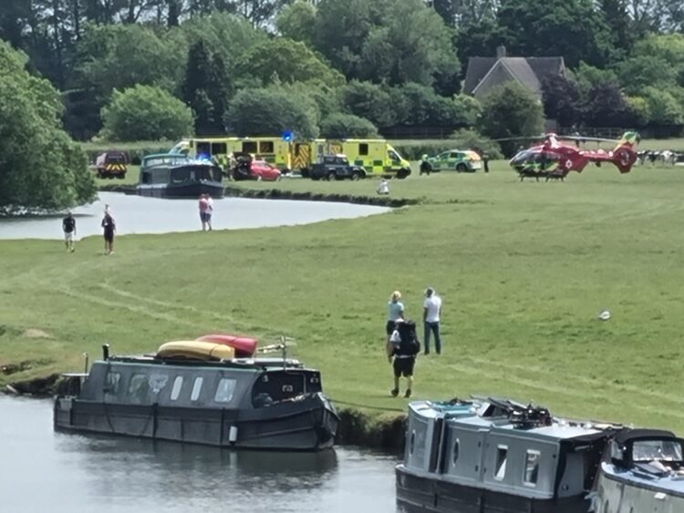 Nine people including baby in hospital after boat ‘explodes’