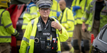Special Constable Ken Bridgeman at a road traffic collision