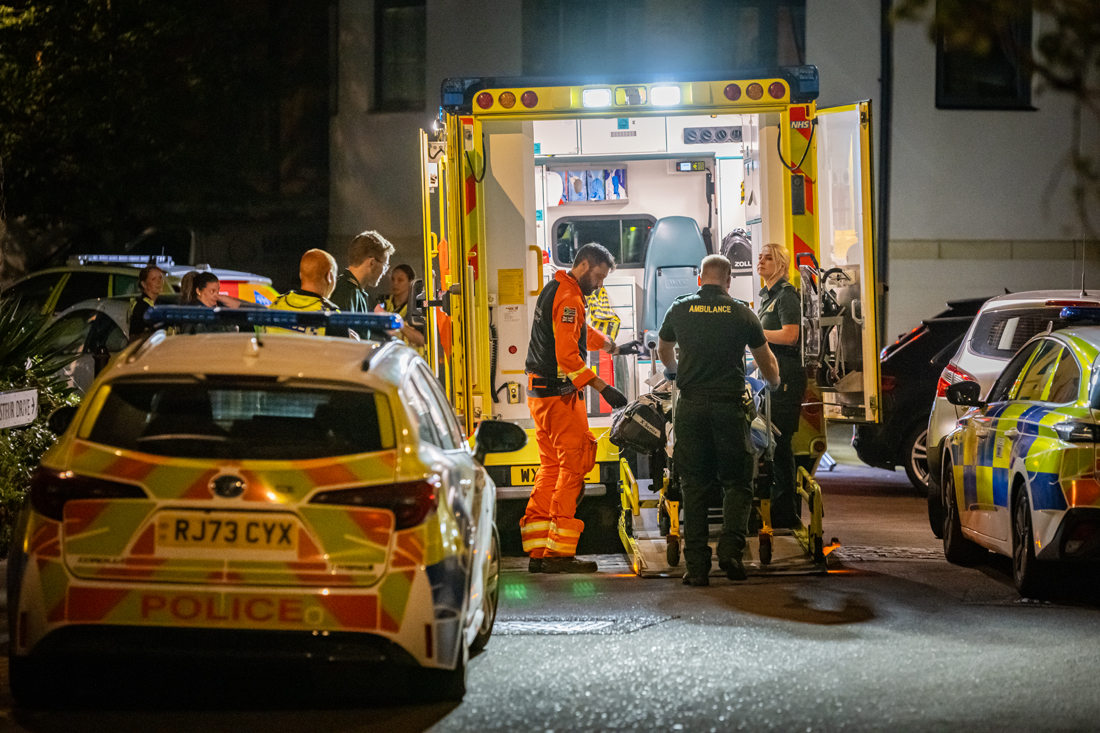 Man rushed to hospital after falling from Swindon flat balcony