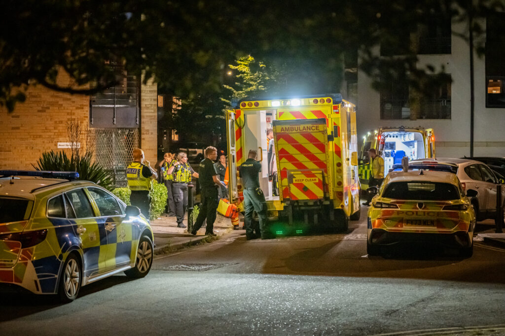 Man rushed to hospital after falling from Swindon flat balcony