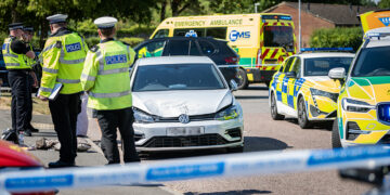 Woman ‘wedged between two cars’ in dramatic Swindon crash