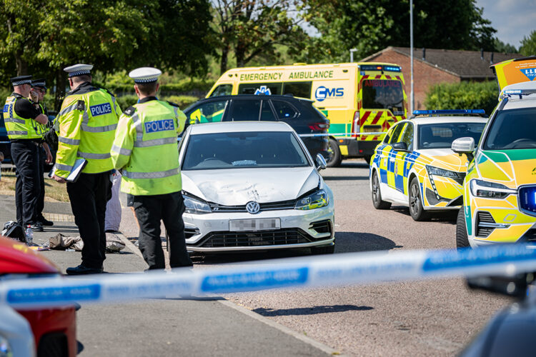 Woman ‘wedged between two cars’ in dramatic Swindon crash