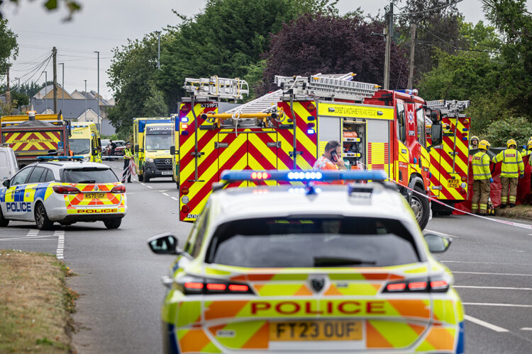 Three air ambulances land after lorry and car crash in Corsham