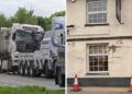 Lorry driver needed ‘a fair few stitches’ after crashing into pub